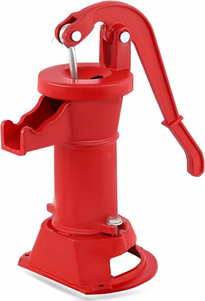 Red hand pump