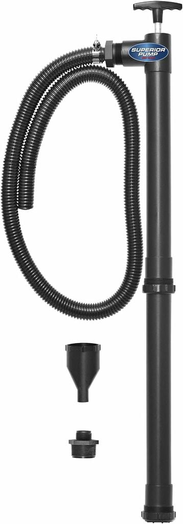 Black portable hand pump